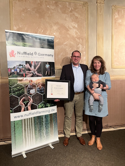 Nuffield Farming Germany Scholar Meinke Ostermann mit Frau Marie